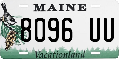 ME license plate 8096UU