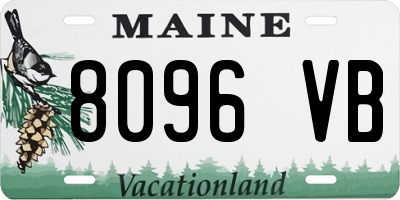 ME license plate 8096VB