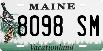 ME license plate 8098SM