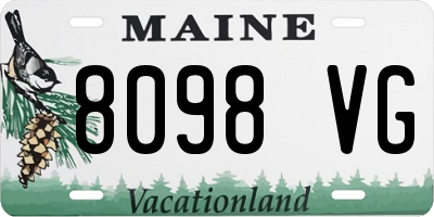 ME license plate 8098VG