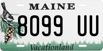 ME license plate 8099UU