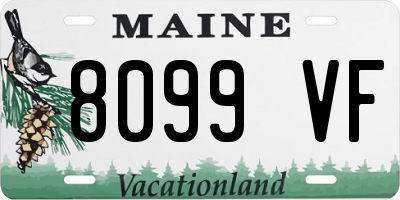 ME license plate 8099VF