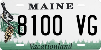 ME license plate 8100VG