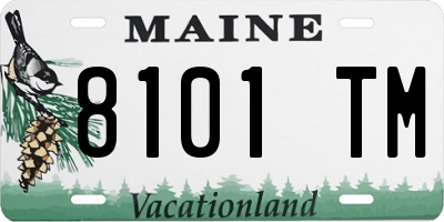 ME license plate 8101TM