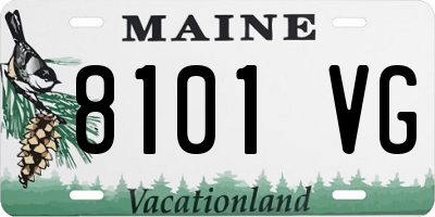 ME license plate 8101VG