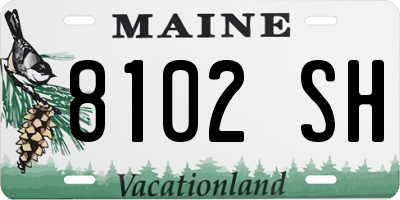 ME license plate 8102SH
