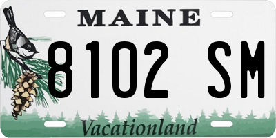 ME license plate 8102SM