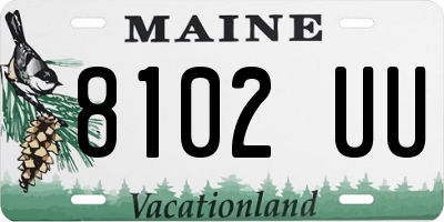 ME license plate 8102UU