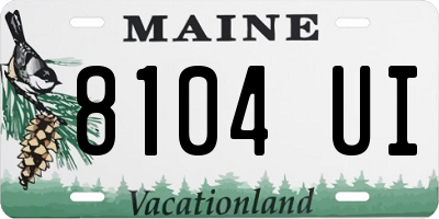 ME license plate 8104UI