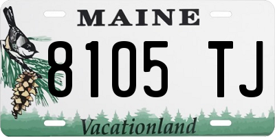 ME license plate 8105TJ