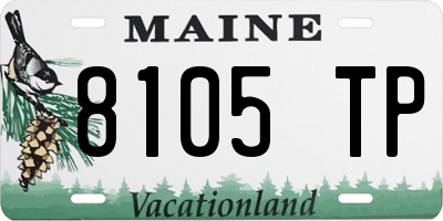 ME license plate 8105TP