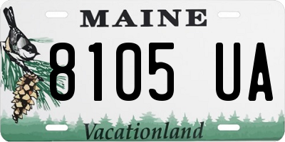 ME license plate 8105UA