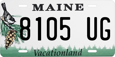 ME license plate 8105UG