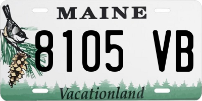 ME license plate 8105VB
