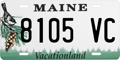 ME license plate 8105VC