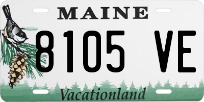 ME license plate 8105VE