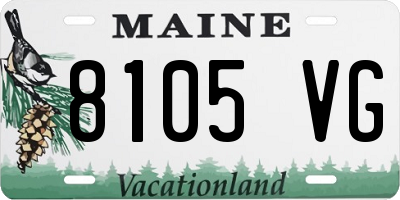 ME license plate 8105VG