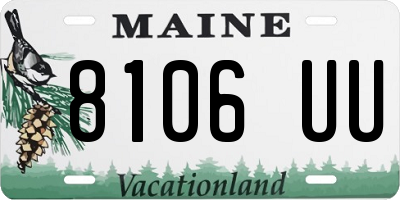 ME license plate 8106UU