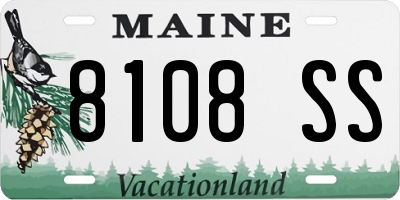 ME license plate 8108SS