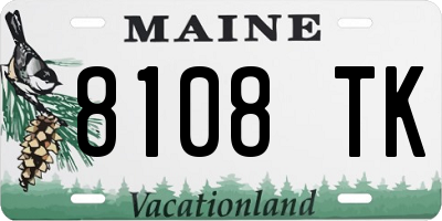 ME license plate 8108TK
