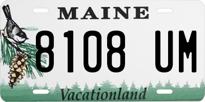 ME license plate 8108UM
