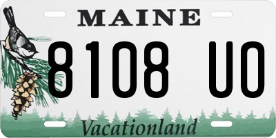 ME license plate 8108UO