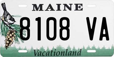 ME license plate 8108VA