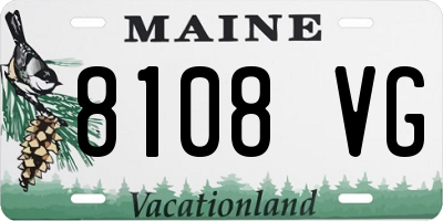 ME license plate 8108VG