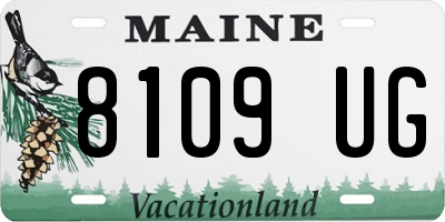 ME license plate 8109UG
