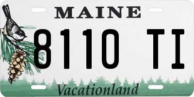 ME license plate 8110TI
