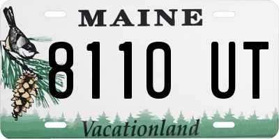 ME license plate 8110UT
