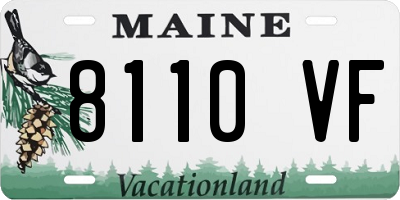 ME license plate 8110VF