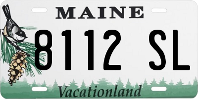 ME license plate 8112SL