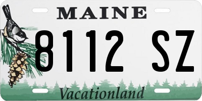 ME license plate 8112SZ