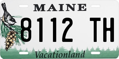 ME license plate 8112TH