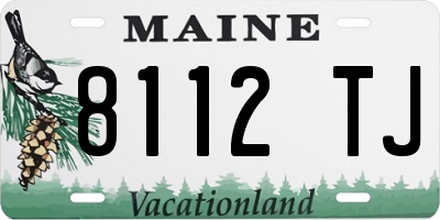ME license plate 8112TJ