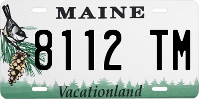 ME license plate 8112TM