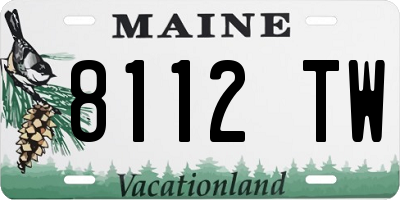 ME license plate 8112TW