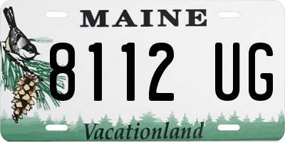 ME license plate 8112UG