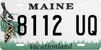 ME license plate 8112UQ