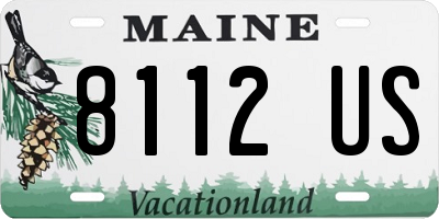 ME license plate 8112US