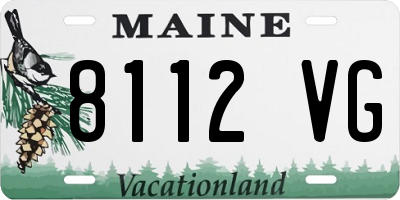 ME license plate 8112VG