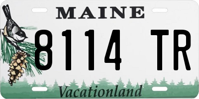 ME license plate 8114TR