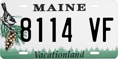 ME license plate 8114VF