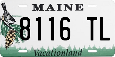 ME license plate 8116TL