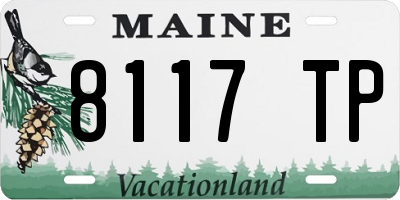 ME license plate 8117TP