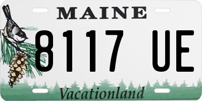 ME license plate 8117UE