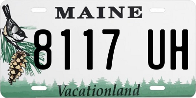ME license plate 8117UH
