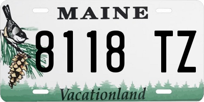 ME license plate 8118TZ
