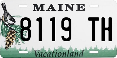ME license plate 8119TH